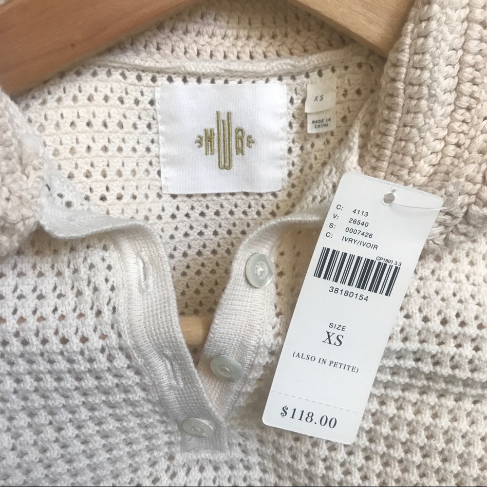 NWT Anthropologie Crochet blouse - Picture 4 of 5